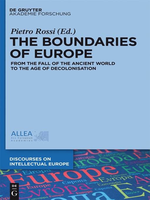 Cover image for The Boundaries of Europe